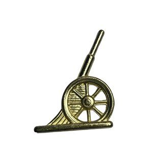 Cannon Monopoly Board Game Token Replacement Piece Gold Tone u